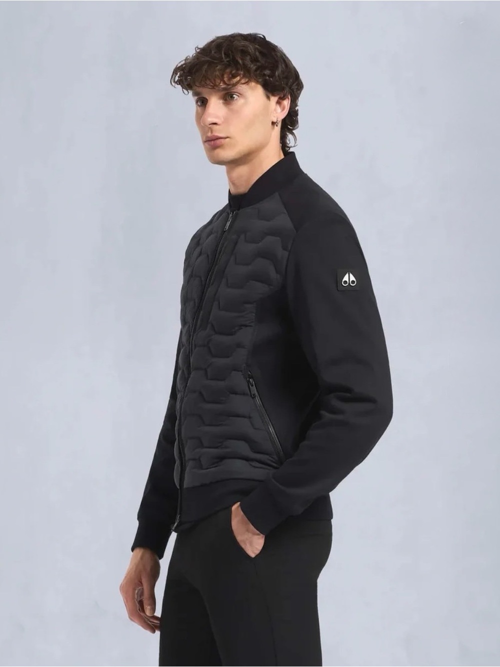 Authentic Moose Knuckles Granite Down Bomber Jacket